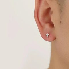 Cross Ear Studs ArtsKoreanMan