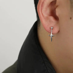 Cross Stud Earrings ArtsKoreanMan