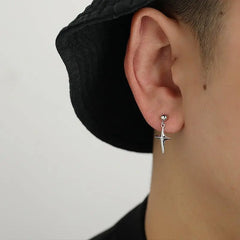 Cross Stud Earrings ArtsKoreanMan