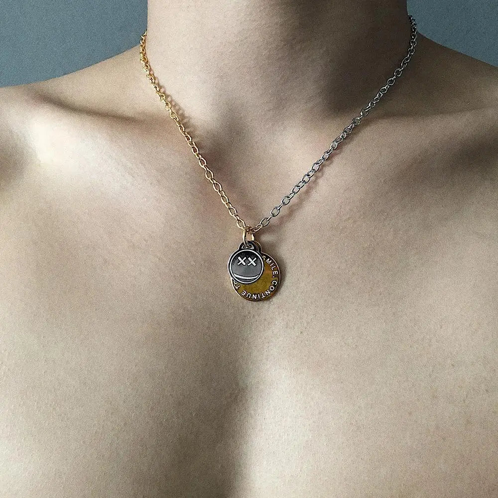 Crying Face Necklace ArtsKoreanMan