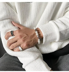 Cuban Chain Pearl Bracelet ArtsKoreanMan