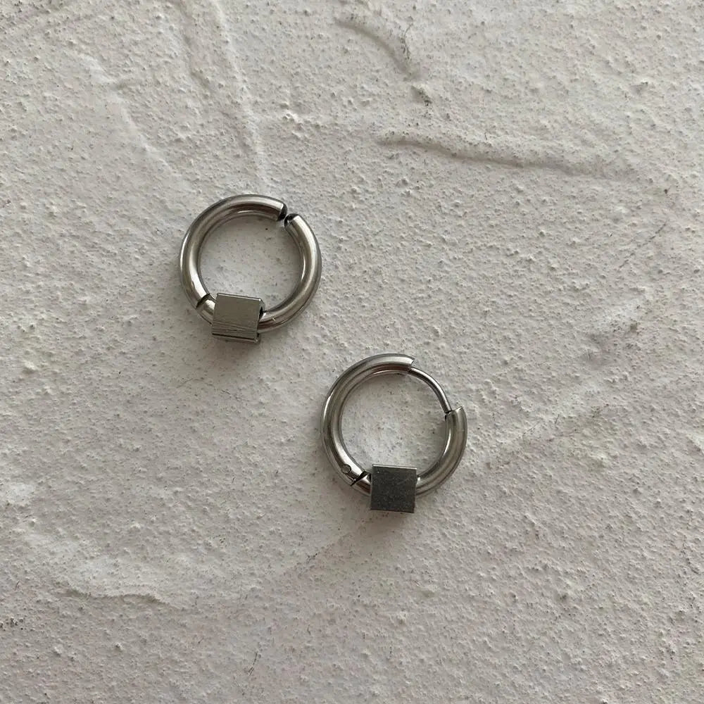 Cube Pendant Earrings ArtsKoreanMan