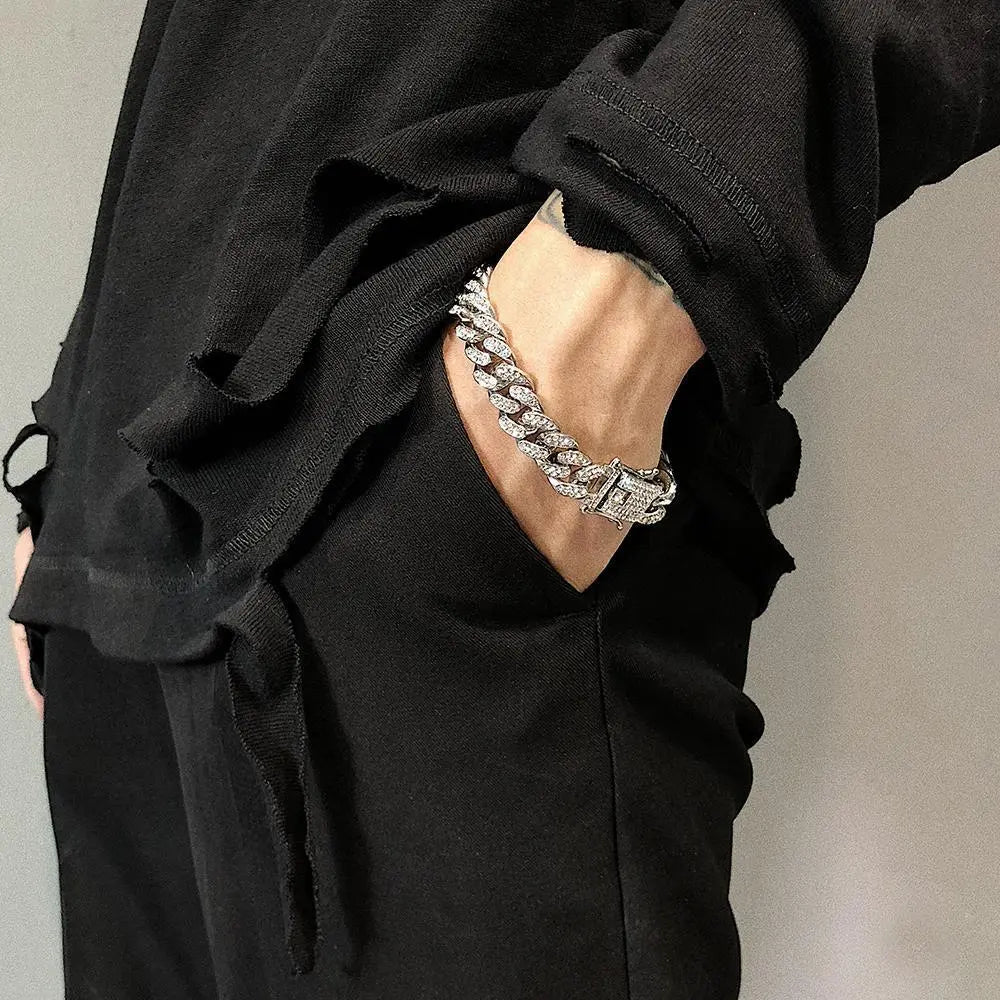Diamond Cuban Chain Bracelet ArtsKoreanMan