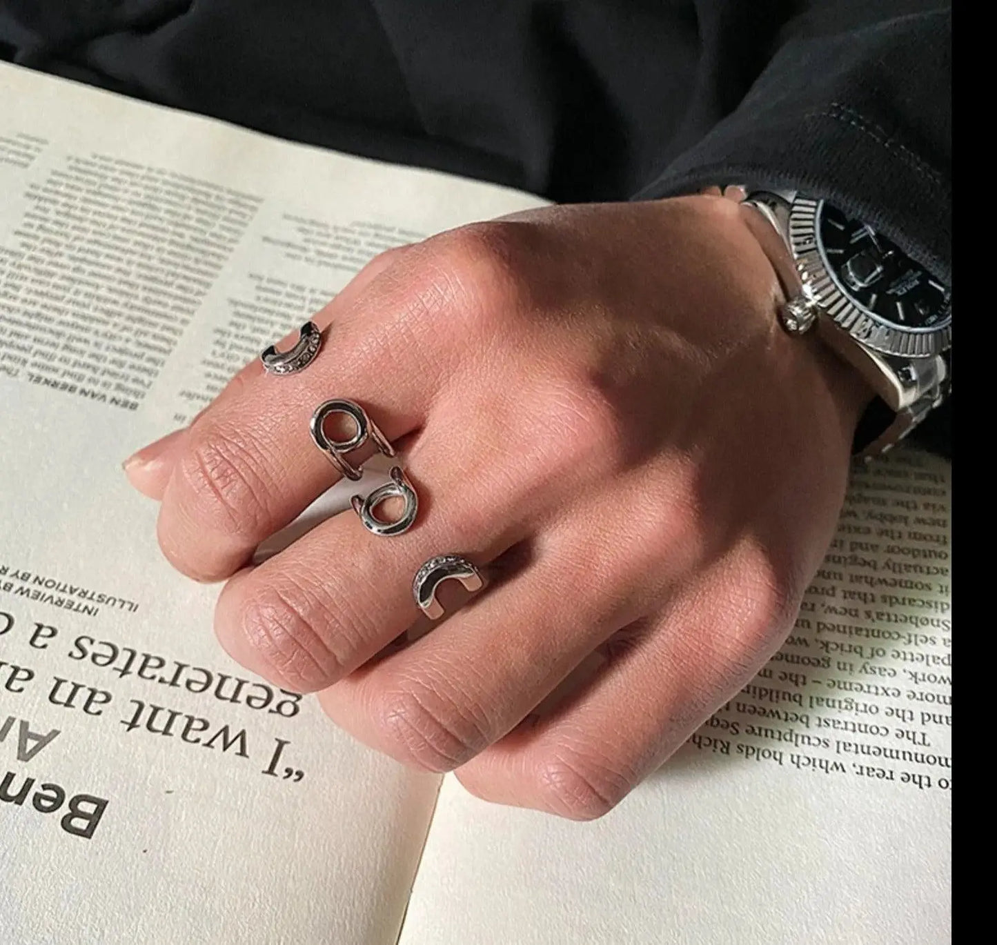 Diamond Opening Ring ArtsKoreanMan