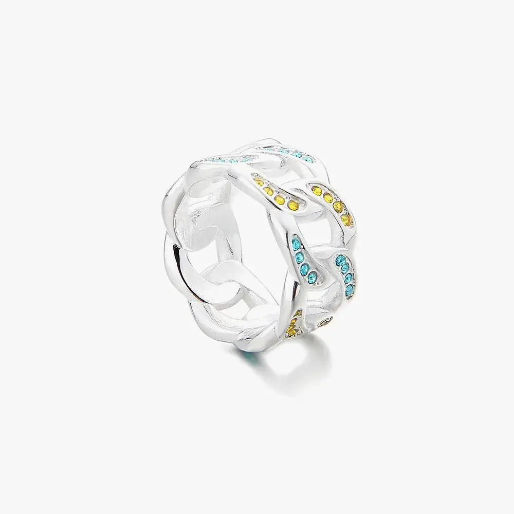 Diamonds Titanium Ring ArtsKoreanMan