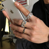 Diamonds Titanium Ring ArtsKoreanMan