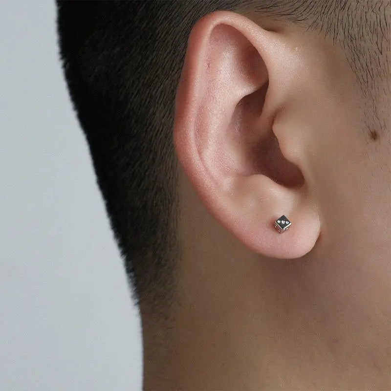 Dice Ear Studs ArtsKoreanMan