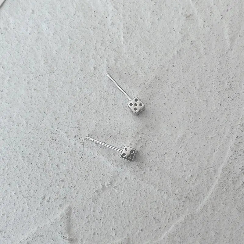 Dice Ear Studs ArtsKoreanMan