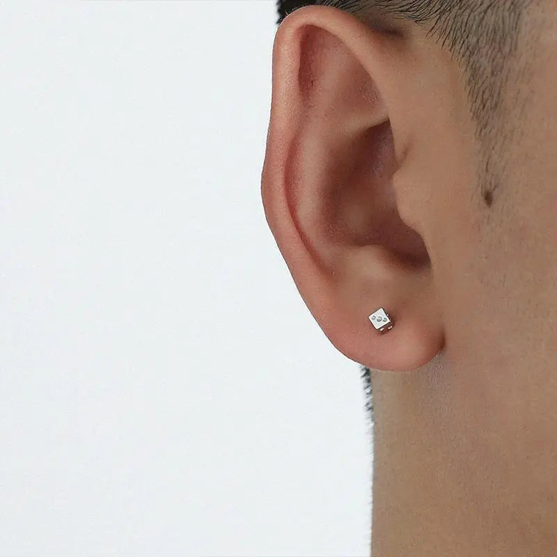 Dice Ear Studs ArtsKoreanMan