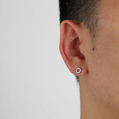 Donut Shape Ear Studs ArtsKoreanMan