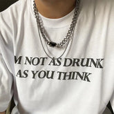 Double Chain Gemstone Necklace ArtsKoreanMan