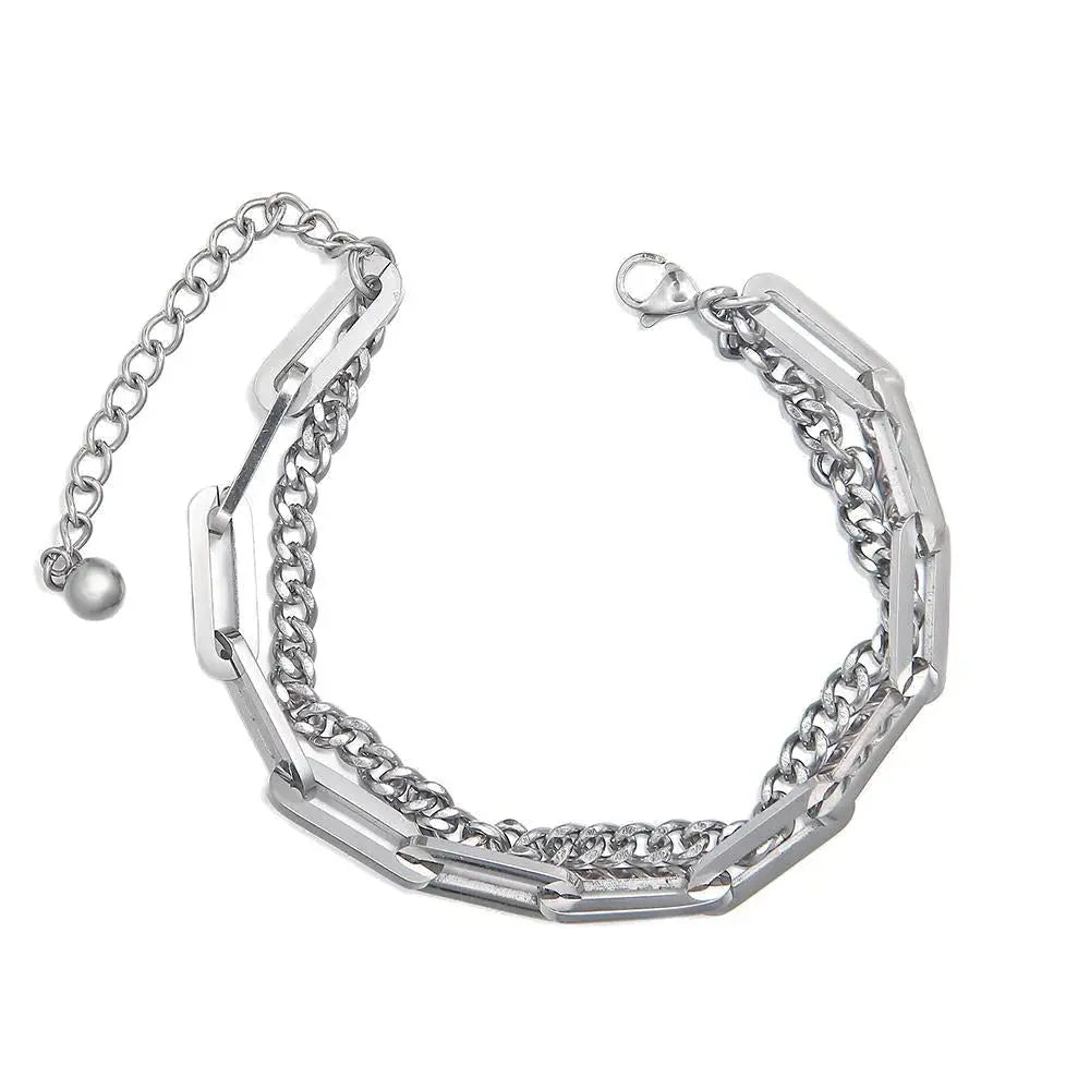 Double Chain Stitching Bracelet ArtsKoreanMan