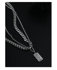 Double Cuban Chain Necklace ArtsKoreanMan