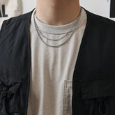 Double Layer Chain Necklace ArtsKoreanMan