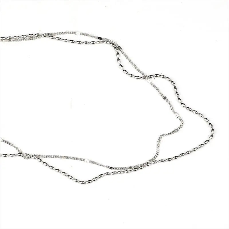 Double Layered Beads Necklace ArtsKoreanMan