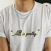 Double Layered Beads Necklace ArtsKoreanMan