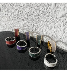 Enamel Open Ring ArtsKoreanMan