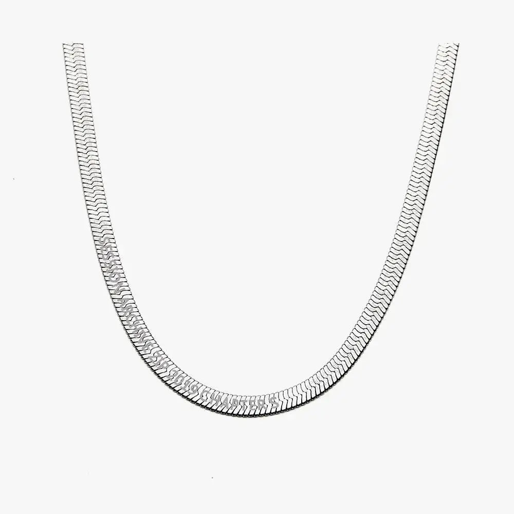 Flat Herringbone Necklace ArtsKoreanMan