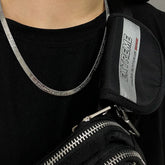 Flat Herringbone Necklace ArtsKoreanMan