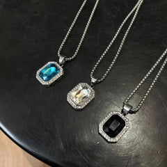 Gemstone Pendant Necklace ArtsKoreanMan