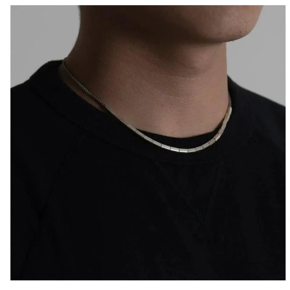 Geometric Square Necklace ArtsKoreanMan