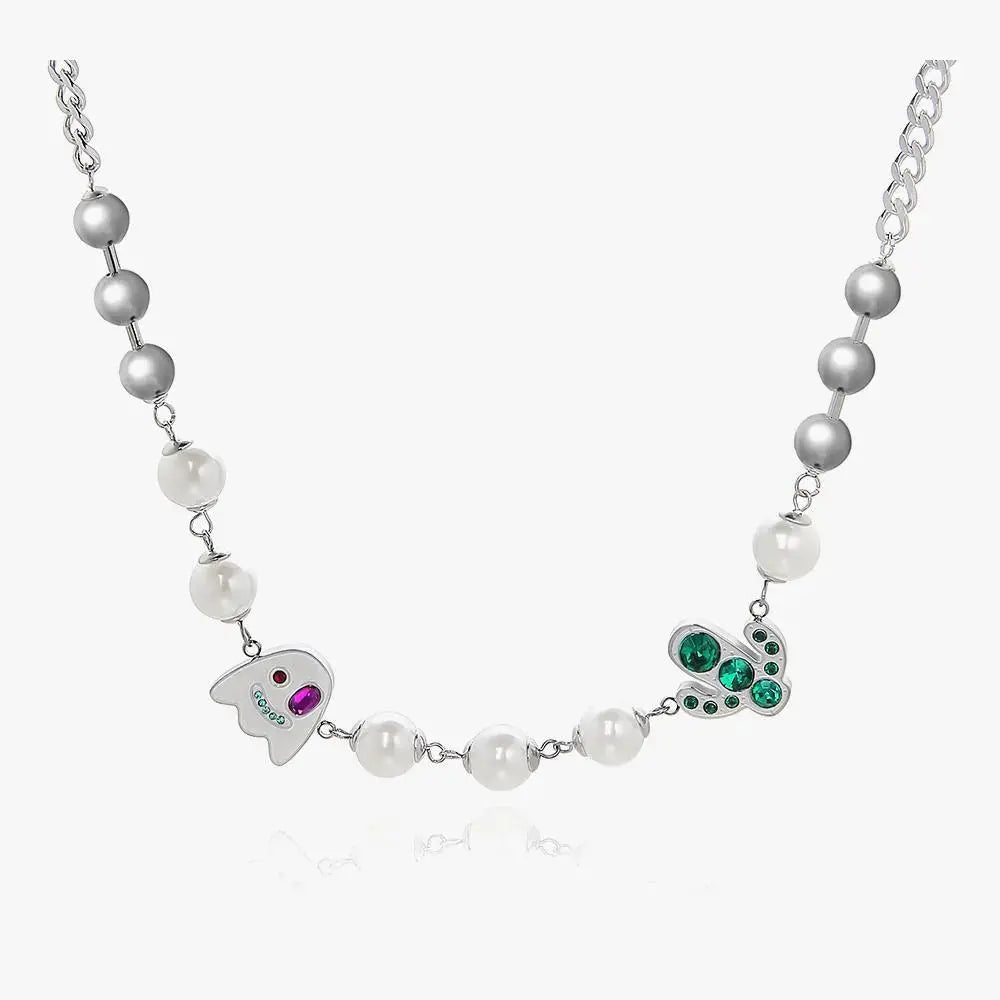 Ghost Pearl Necklace ArtsKoreanMan