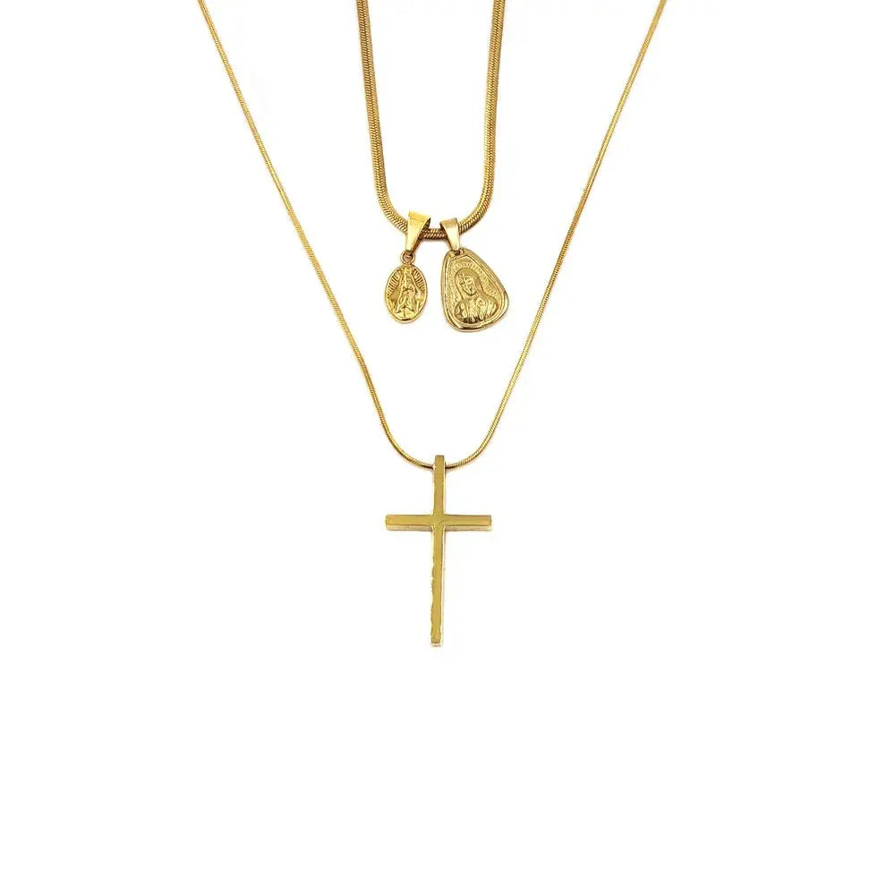 Goddess Cross Necklace ArtsKoreanMan