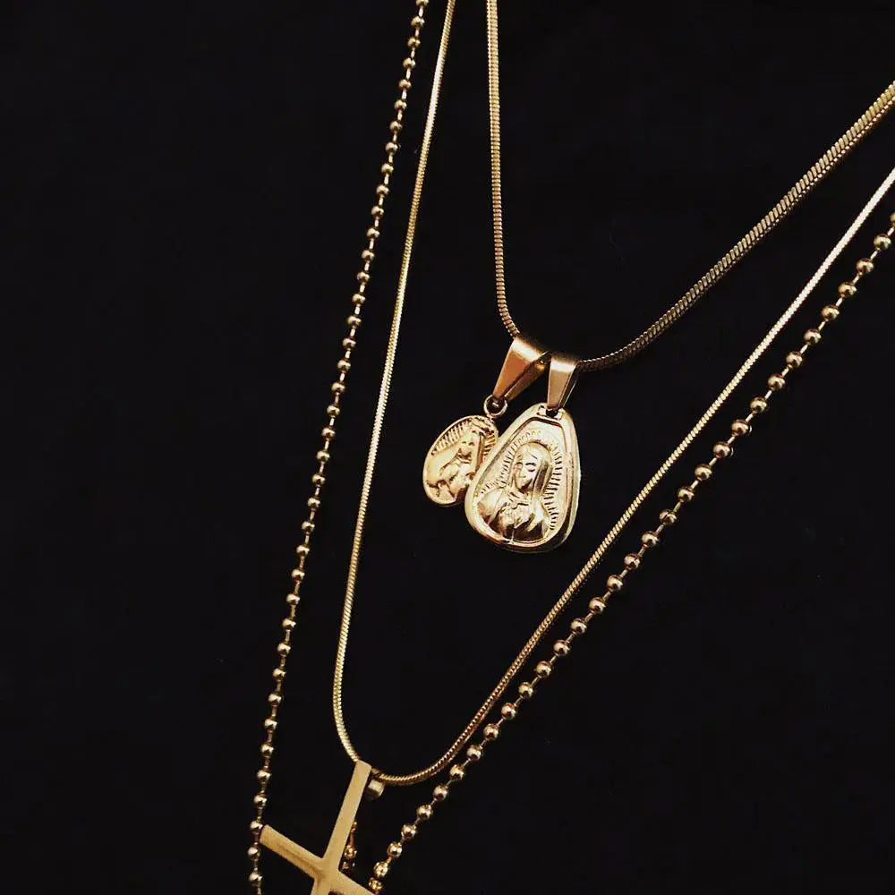 Goddess Cross Necklace ArtsKoreanMan