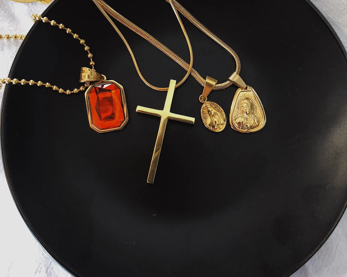 Goddess Cross Necklace ArtsKoreanMan