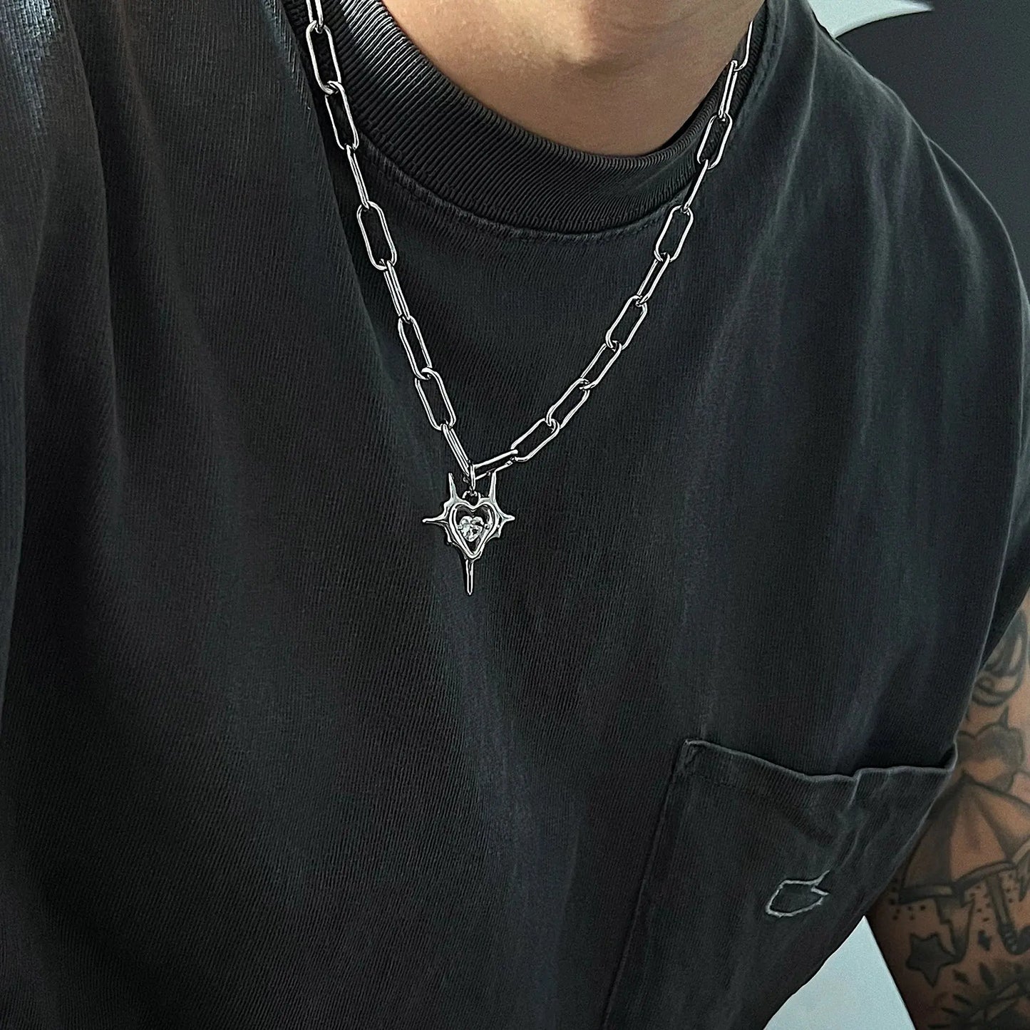 Heart Pendant Necklaces ArtsKoreanMan