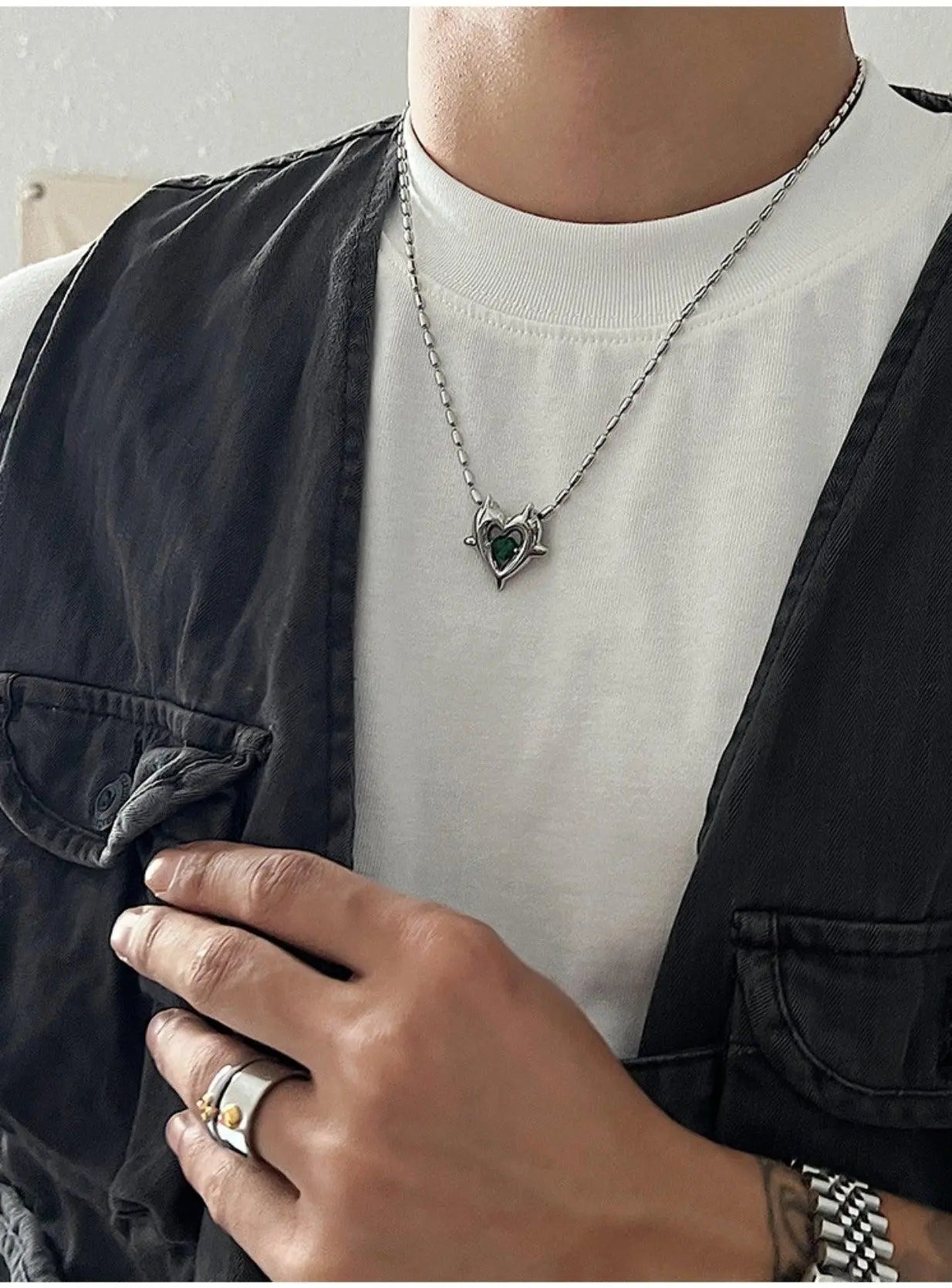 Heart Pendant Necklaces ArtsKoreanMan