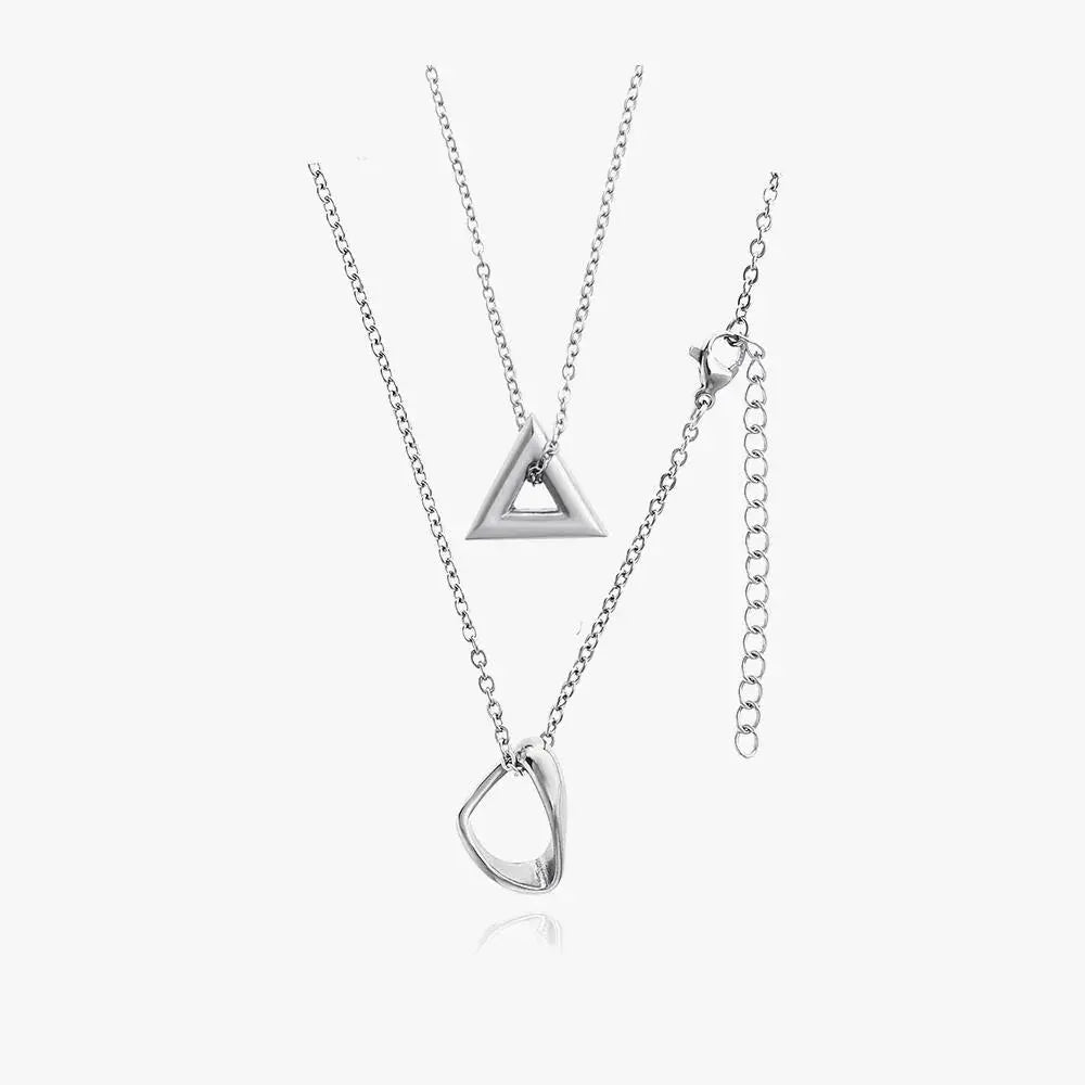 Irregular Geometric Necklace ArtsKoreanMan