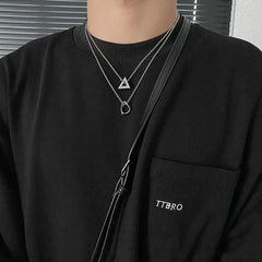 Irregular Geometric Necklace ArtsKoreanMan
