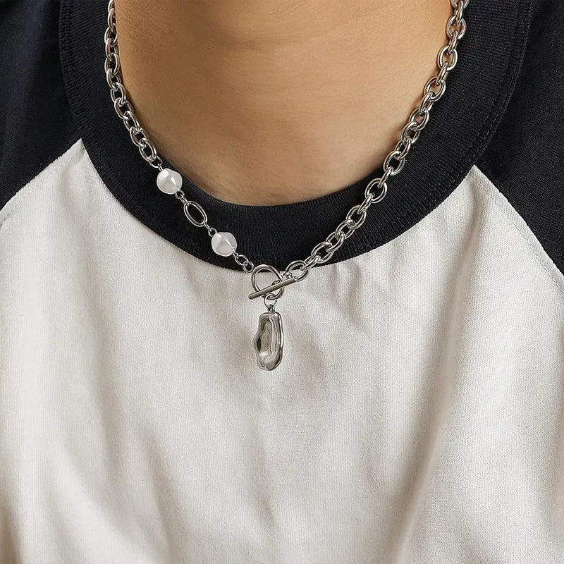 Irregular Pendant Necklace ArtsKoreanMan