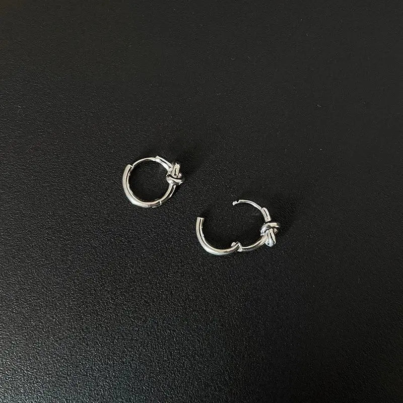 Knotted Hoop Earrings ArtsKoreanMan