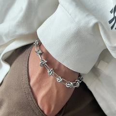 Knotted Metal Bracelet ArtsKoreanMan