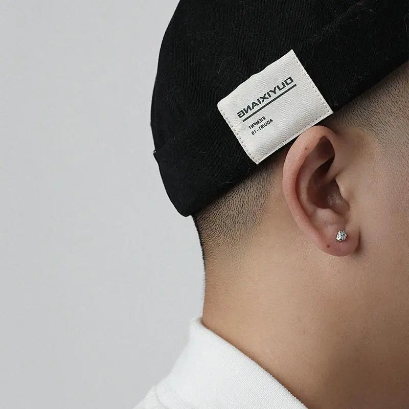 Lava Meteorite Earrings ArtsKoreanMan