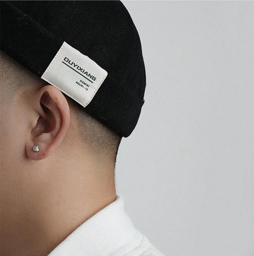 Lava Meteorite Earrings ArtsKoreanMan