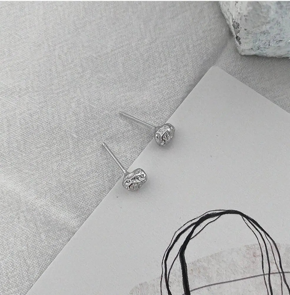 Lava Meteorite Earrings ArtsKoreanMan