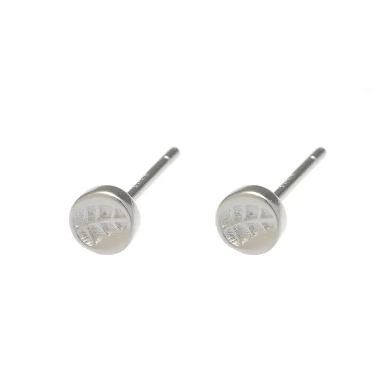 Leaf Print Stud Earrings ArtsKoreanMan