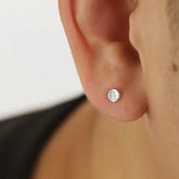 Leaf Print Stud Earrings ArtsKoreanMan