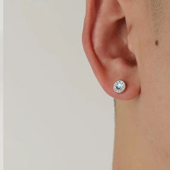 Letter Blue Earrings ArtsKoreanMan