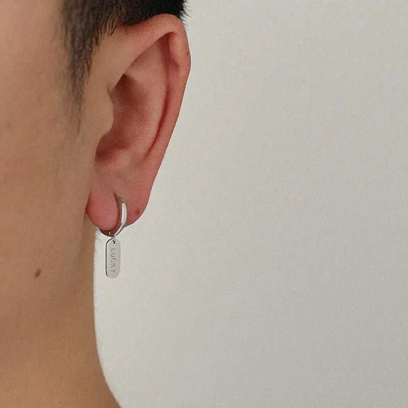 Letter Ear Earrings ArtsKoreanMan