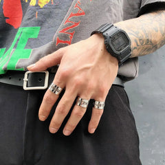 Letter Design Ring ArtsKoreanMan