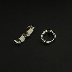 Lettering Hoop Earrings ArtsKoreanMan