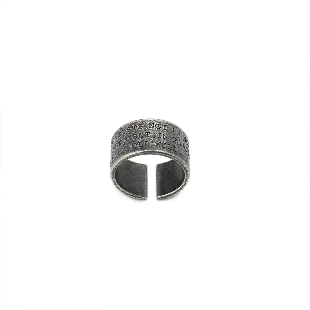 Letters Design Ring ArtsKoreanMan