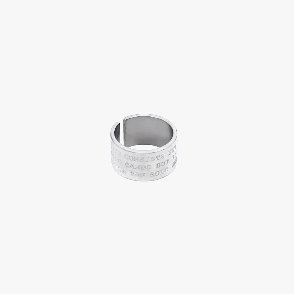 Letters Design Ring ArtsKoreanMan