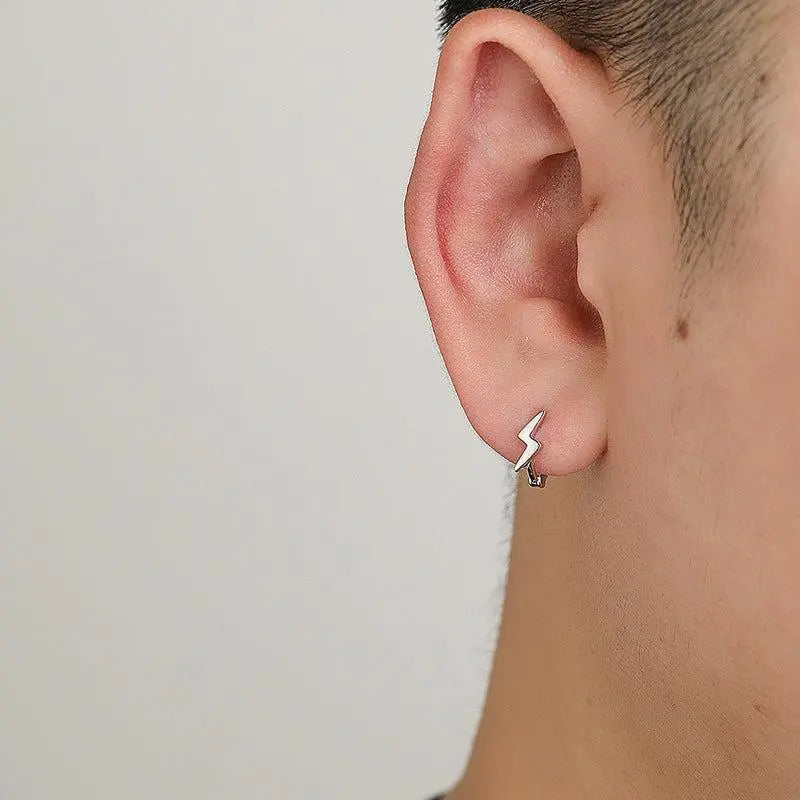 Lightning Design Earrings ArtsKoreanMan