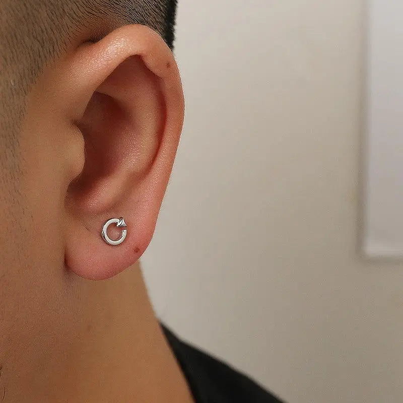 Loading Symbol Stud Earrings ArtsKoreanMan