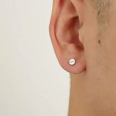 Metal Pill Stud Earrings ArtsKoreanMan